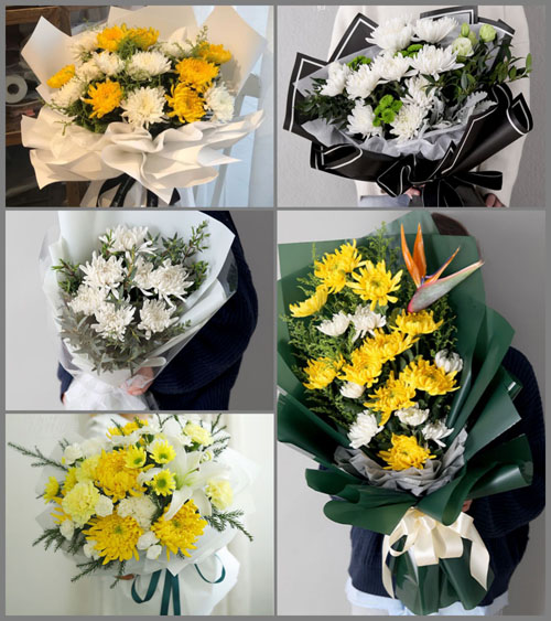 辽宁营口盖州市沙岗镇白事花束代送